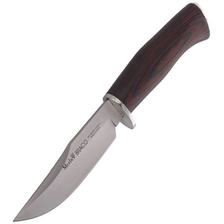 Muela Braco-11R Pakka Wood Knife, Satin X50CrMoV15