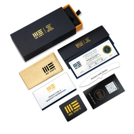 Nóż składany WeKnife 702XI LE No 148/150 Blue Integral Titanium/Shredded Carbon Fiber, Satin M390 (WE07B-1)