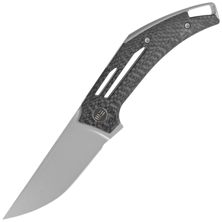 WE Knife Speedliner Twill Carbon Fiber, Silver Bead Blasted CPM 20CV by Tashi Bharucha (WE22045B-1)