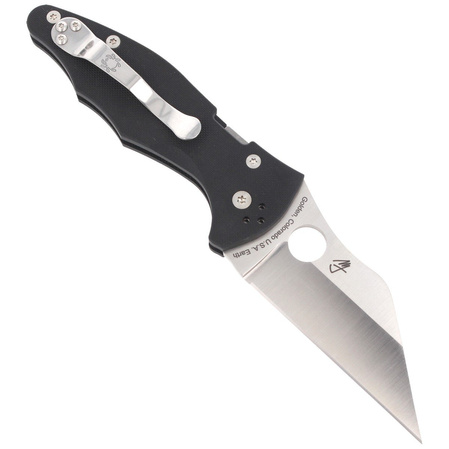 Spyderco Yojimbo 2 Knife Black G10, Satin CPM S30V by Michael Janich (C85GP2)