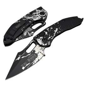 Nóż automatyczny Microtech Stitch-A S/E Battle Ready Aluminium, Battle Ready M390MK by Borka Blades and Tony Marfione (169-1BYRND)