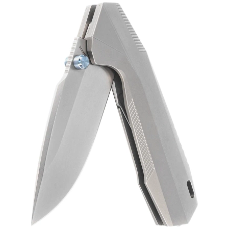 Remette RT-WK1-A Disassemble Knife Gray Titanium, Hand Grinding Pearlescent M390