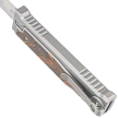 Reate Knife EXO-M OTF Gravity D/E Bead Blasted Titanium/Damascus Orange-Black G10, Satin Elmax