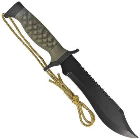 Third Decor Habitat Green ABS, Black 420 Knife (H0502N)