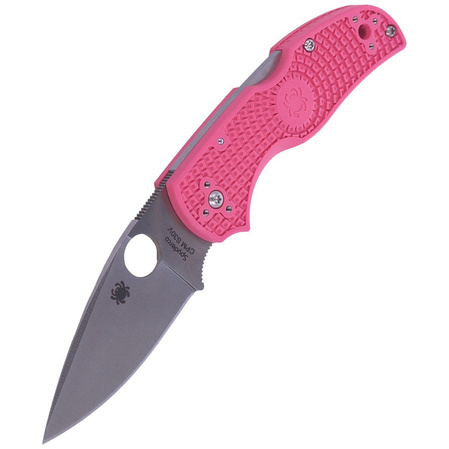 Spyderco Native 5 FRN Pink PlainEdge Knife (C41PPN5)
