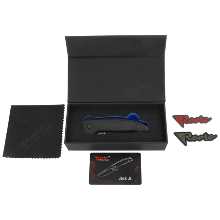 Reate Jack Jr. Knife Black Aluminium, Black DLC S30V (Jack Jr. BKAL DLC BKAL)