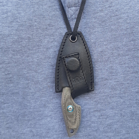 Nóż na szyje MKM Mikro 1 Naked Stainless, Stonewashed M390 by Jesper Voxnæs (MKMR01-N)