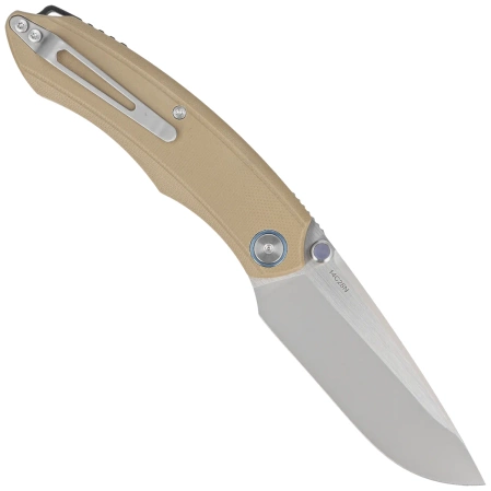 Remette Wild Species GC103-C Knife Brown G10, Fine Hand Grinding 14C28N