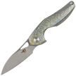 Nóż na szyję Bestech The Reticulan Grey/Colorful Titanium, Stonewashed/Satin CPM S35VN by Elijah Isham (BT1810E)