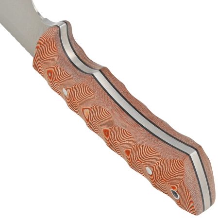 Muela Rhino-10SC.C Brown Canvas Micarta, Satin X50CrMoV15 knife