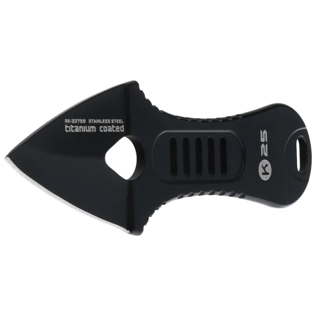 K25 RK-32759 Neck Knife Black Steel, Black Titanium 7Cr17MoV
