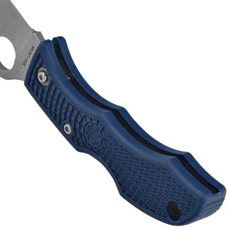 Spyderco Ladybug 3 Knife Cobalt Blue FRN, Satin CPM SPY-27 by Sal Glesser (LPCBL3)