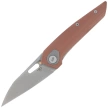 Nóż składany Bestech VK-Void Brown G10, Dark Bead Blasted / Stonewashed MagnaCut by Vulpex Knives (BG63D)