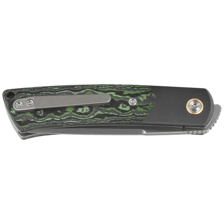 Reate Tribute Titanium/Zirconium/Jungle Wear Fat Carbon, Hand Satin M390 (TBT.CJW.SAT)