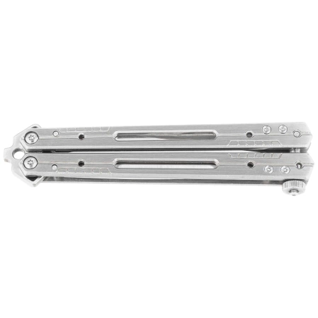 Third Decor Habitat Balisong Satin Stainless Steel, Satin 420 Butterfly Knife (K2920B)