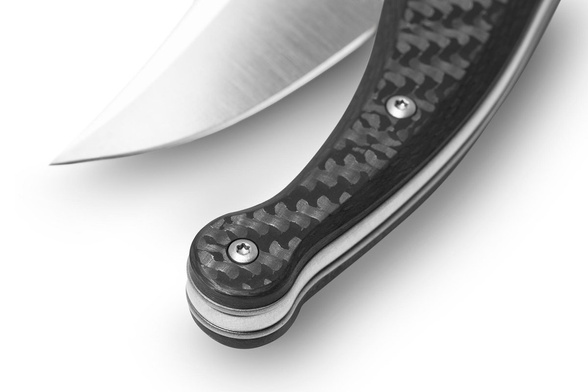 LionSteel Gitano Carbon Fibre, Satin Blade Knife (GT01 CF)