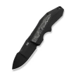 Nóż składany WeKnife Coral Black Titanium/Aluminium Foil Carbon Fiber, Black Stonewashed CPM 20CV by Gustavo T. Cecchini (WE24044-1)
