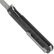 Nóż składany Tekto F2 Bravo Black Forged Carbon Fiber, Silver HW/Clip, Satin D2