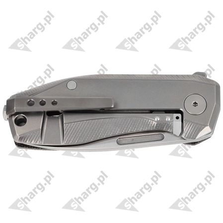 LionSteel Nano Knife Green Canvas Micarta, Satin MagnaCut (NA01 CVG)
