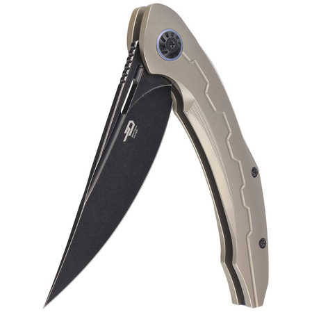 Bestech Marukka Bronze Titanium, Black Stonewashed M390 by Kombou Knife (BT2002C)