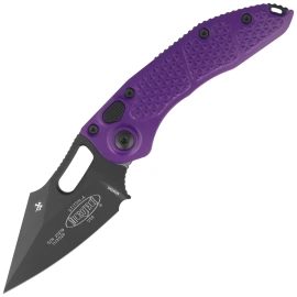 Nóż automatyczny Microtech Stitch-A S/E urple Aluminium, Black M390 by Borka Blades and Tony Marfione (169-1PU)