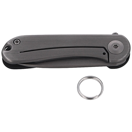 CIVIVI Knife Mini Elementum Black Brass, Gray Hand Rubbed (C18062Q-1)