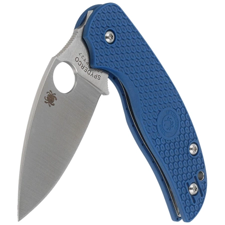 Spyderco Sage 5 Cobalt Blue FRN Knife, Satin CPM SPY27 by Sal Glesser (C123PCBL)