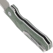 Nóż składany Remette Rhino MC319G Military Green Micarta, Stonewashed 14C28N