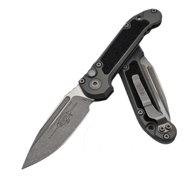 Nóż automatyczny Microtech LUDT Gen III S/E Natural Clear Aluminium, Apocalyptic M390MK by Tony Marfione (1135-10APNC)