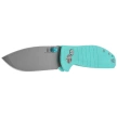 Bestechman Knife Goodboy Tiffany Blue G10, Satin / Stonewashed D2 by Keanu Alfaro (BMK04B)