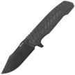Reate District 9 V2 Knife Black Titanium/Carbon Fiber, Black DLC 154CM (9D-V2 TDLC DLC)