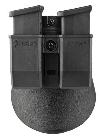 Fobus Double Magazine Pouch for Single-Stack 9mm Mag: Glock 43, 43X, 48, S&W Shield, Sig P365, Springfield XDS, Ruger (6912ND RT)