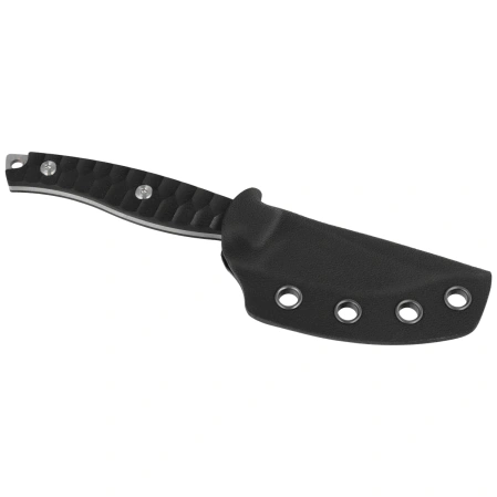 Bestech Heidiblacksmith #3 Upswept Knife Black G10, Satin 14C28N by Heidi (BFK08A)