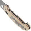 Spyderco Manix 2 XL Knife Brown Canvas Micarta, Satin CPM Cru-Wear by Eric Glesser (C95MPCW2)