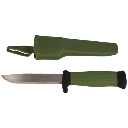 Lindbloms Knife Olive Rubber, Swedish Stainless Steel (4000)