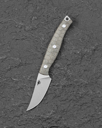 Nóż Bestech Heidiblacksmith #3 Upswept Green Canvas Micarta, Satin 14C28N by Heidi (BFK08C)