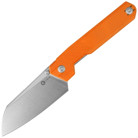 Civivi Hid Knife Orange G10, Satin 14C28N by Ostap Hel (C23008-4)