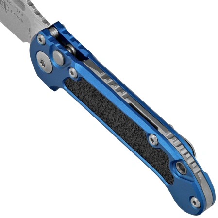 Microtech LUDT Gen III S/E Automatic Knife Blue Aluminum, Stonewashed M390MK by Tony Marfione (1135-10BL)