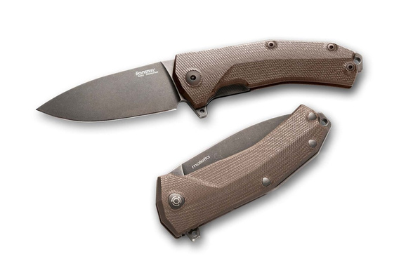 LionSteel KUR Brown G10, Black Stonewashed Sleipner by Molletta (KUR BBR)