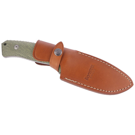 Nóż LionSteel M3 Green Canvas Micarta, Satin Niolox by Michele Pensato (M3 CVG)