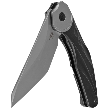 Nóż składany Bestech Excentric Black Stonewashed Titanium, Bead Blasted M390 by Kombou and TNT Knives (BT2412A)