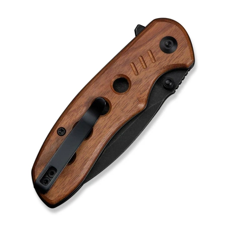 Civivi Triptych Knife Guibourtia Wood, Black Stonewashed 14C28N (C23085B-3)