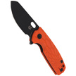 Fox Baby Core FRN Orange Knife, Black Stonewashed N690 by Jesper Voxnaes (FX-608 OR)