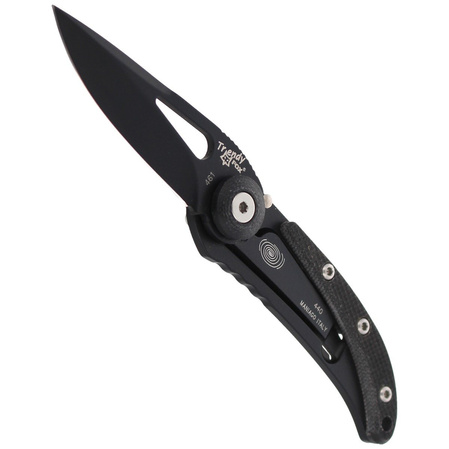 Fox Trendy Knife Black G10, Black PVD 440C by Moris Baroni (461G10)