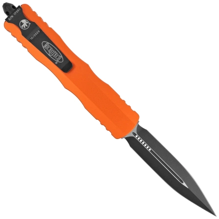 Microtech Dirac Delta D/E OTF Knife Orange Aluminum, Black by Tony Marfione (227-1OR)