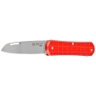Fox Vulpis Grenade Pattern Red Aluminum Knife, Polished N690Co (FX-VPGP130 RD)