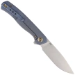 Nóż składany WE Knife Seer LE No 011/610 Blue Titanium, Rubber Silver CPM 20CV (WE20015-2)