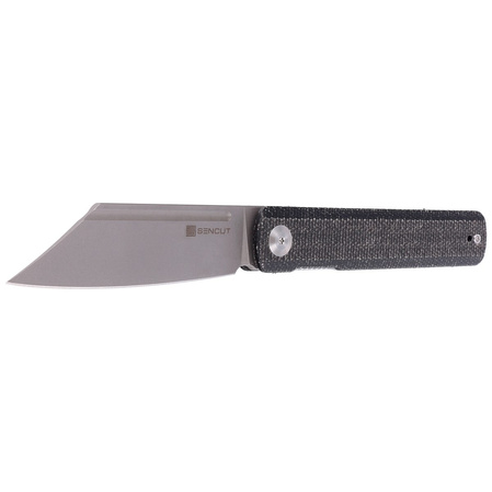 Sencut Knife Bronte Black Micarta, Gray Stonewashed 9Cr18MoV (SA08A)