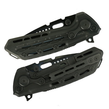 Nóż składany Reate TX228 LE No 046/200 Black DLC Titanium, Black DLC Titanium Clip, Black DLC M390 (TX228 TDLC.TDLC.DLC)