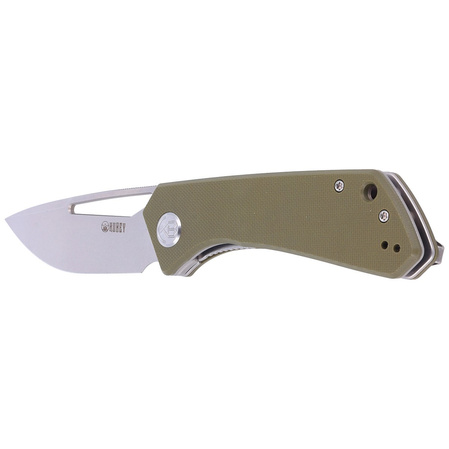 Nóż składany Kubey Thalia Green G10, Beadblasted D2 (KU331D)